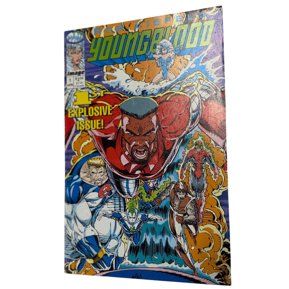 Youngblood 1 Image Comics April 1992 Rob Liefeld 1st Explosive Issue Foil Logo